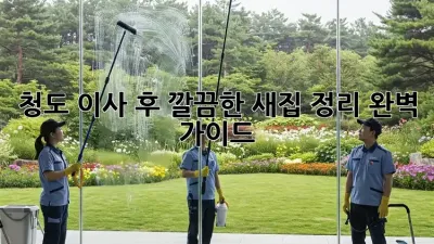 청도 이사 후, 깔끔한 새집 정리 완벽 가이드