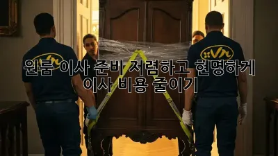 원룸 이사 준비: 저렴하고 현명하게 이사 비용 줄이기!